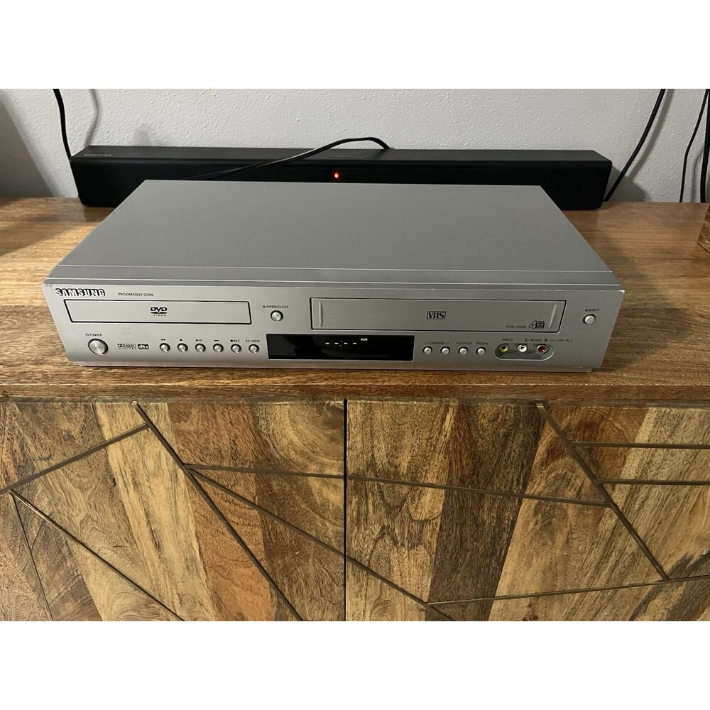 Samsung DVD-V5500 DVD/VCR Combo – TESTED - VCR Works – DVD Stuck on Loading